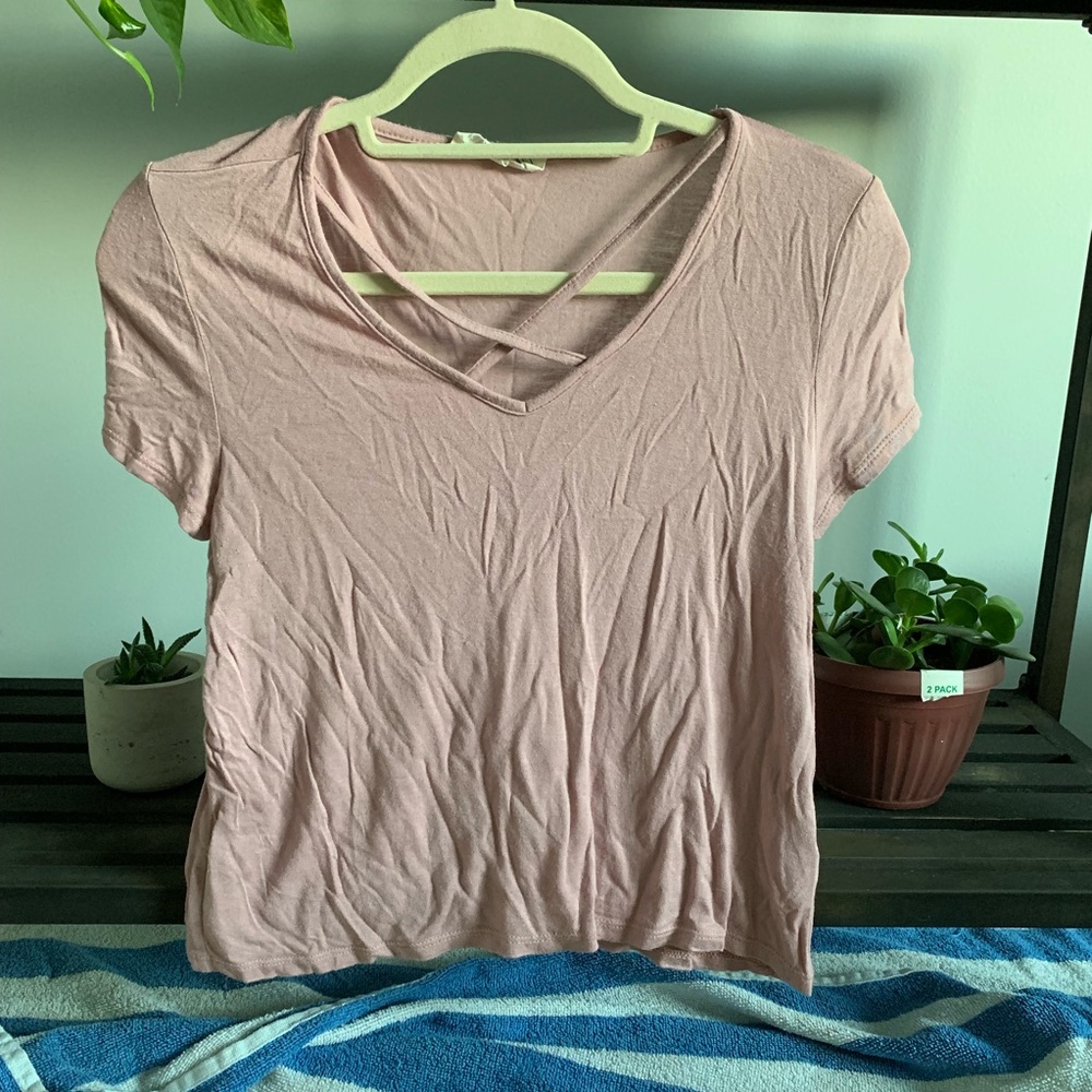 Light Pink Crop Top